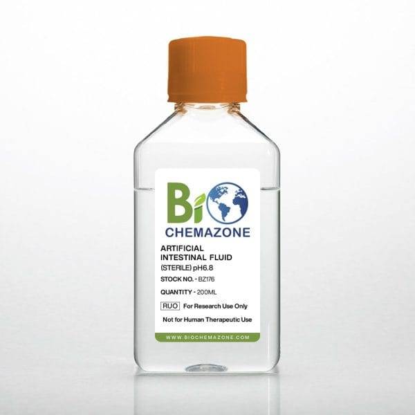 Artificial Intestinal Fluid (Sterile) pH6 8 Simulated Intestinal Fluid (SIF)  Sterile (BZ176)