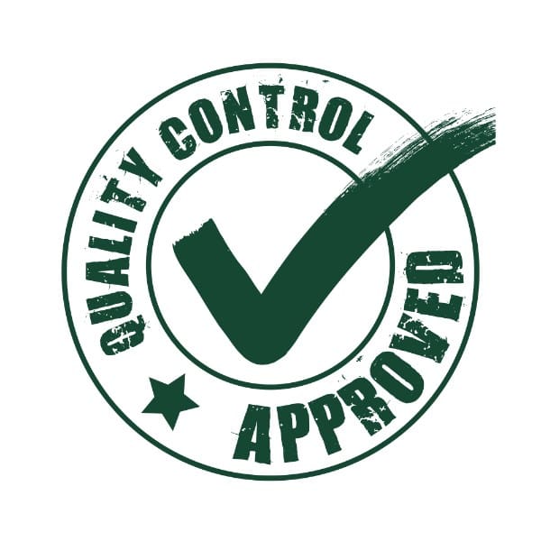Quality Control Approved Labels Green